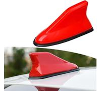JNHGSHUAISDF Shark fin antenna Car Shark Fin Aerial Antenna For Dacia Sandero Stepway Logan 2, ABS Material Fin Roof Aerial Auto Radio Aerials Signal with Adhesive Base(Red/C)