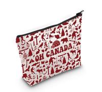 JNIAP Canada Trip Gift Oh Canada Cosmetic Bag Canada Souvenir Gift For Her, Oh Canada Bag