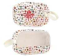 JNIAP Canadian Clear Makeup Bag Canada Trip Gifts Canada Lovers Gifts Canadian Maple Leaf Zipper Bag, Canada cmb, Cosmetic Bag