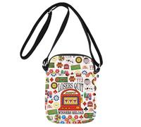 JNIAP Casino Crossbody Bag Gambler Gift Casino Lover Gift Losers Quit Winners Reload Gambling Shoulder Bag, Losers Quit Cb, Fit