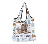JNIAP Country Dance Gift How Does It Start Reusable Grocery Bag Line Dance Gift(It Start Rb)