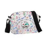 JNIAP Emergency Medical Technician Gift Paramedic Crossbody Bag For First Responders EMS Appreciation Gift, I'm an Emt Hcb