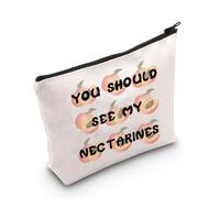 JNIAP Funny Musical Theatre Gift You Should See My Nectarines Cosmetic Bag Woods Musical Fandom Gift, You Should Bag