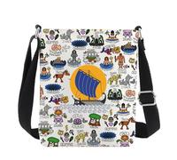JNIAP Greek Mythology Musical Crossbody Bag Greek Mythology Gift Greek Gods Gift Ancient Greece History Shoulder Bag, Island of Cb, Fit