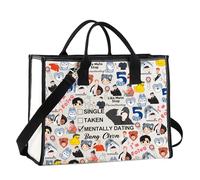 JNIAP Korean Group Stay Makeup Bag Music Lover Gifts Single Taken Mentally Dating With Bang C Stay Merchandise, Bang Tote, Fit