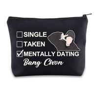 JNIAP Korean Group Stay Makeup Bag Music Lover Gifts Single Taken Mentally Dating With Bang C Stay Merchandise, With Bang mb BL