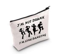 JNIAP Line Dance Gifts I'm Not Drunk I'm Line Dancing Cosmetic Bag Country Dancing Gift, I'm Not Drunk Bag