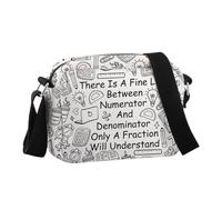 JNIAP Math Teacher Gift Mathematics Geek Crossbody Bag Math Lover Gifts Mathematician Gift, There is a Fine Hcb