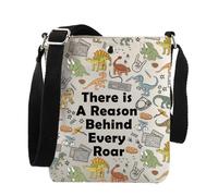 JNIAP Neurodiversity Gift Dinosaur Behavior Therapy Crossbody Bag Special Education Gift, Every Roar Xk