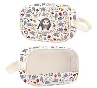 JNIAP Opossum Clear Makeup Bag Possum Gift Possum Mom Gift Nothing Is Impossumble Gifts Opossum Cosmetic Bag, Nothing is cmb