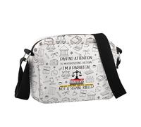 JNIAP Paralegal Gift Legal Profession Crrossbody Bag Law Office Worker Gift, Pay No Attention Hcb