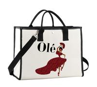 JNIAP Spanish Flamenco Tote Bag Spanish Flamenco Dancer Gifts Spaniard Dancer Shoulder Bag Flamenco Lover Gifts