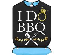 JNIAP Wedding BBQ Bibs Bride And Groom Bibs Wedding Party Bibs I Do BBQ Gifts Adult Bibs For Wedding Party (I DO)