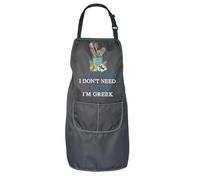 JNIAP Yiayia's Kitchen Gift I don't Need a Recipe I'm Greek Kitchen Apron Greek Grandma Gift, Yiayia Kitchen Apron, One Size Fits All