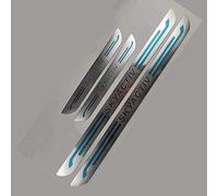 JNIGEL 4 pcs Stainless Steel Car Door Sill Protector for Mazda 2 3 6 Cx-3 Cx-5 Cx-7 Cx-30, Door Sill Welcome Pedal Non-Slip Anti Scratch Threshold Plate Sticker Trim Accessories