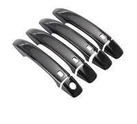 JNIGEL Car Exterior Door Handle Cover for Audi A1 A4 A4L A5 S4 S5 Q3 Q5 B8, Car Door dle Cover Protector Car Door Hanandle Cover, Door Patch Handle Trim Sticker Accessories,Black 1 hole 4 smart