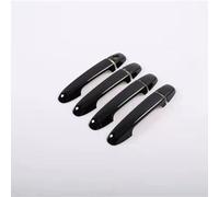 JNIGEL Car Exterior Door Handle Cover for Toyota AYGO MK2 2015-2020, Car Door dle Cover Protector Car Door Hanandle Cover, Door Patch Handle Trim Sticker Accessories,C Pitch Black