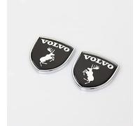 JNIGEL Emblem Logo Sticker for Volvo 3D, Car Decal Logo Sign Sticker, Logo Badge Sticker Decal Decoration, Decals Auto Exterior Decoration Styling Accessories,C Black