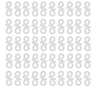 JNJOOD 200PCS Plastic Gutter Hooks S Clips for Christmas Lights, Outdoor Decorations Outdoor Seasonal Lighting Hooks