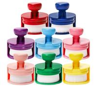 JNJOOD 8 Colors Flat Top-Ink Blending Brushes, Craft Ink Blender Brushes Set, Round Ink Blending Tools with Soft Bristle