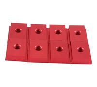 JNJOOD 8 Pieces of M8 T Type Track Slider 30/45 Type Track Clamp Screw Groove Fastener Woodworking Tool Red Easy Install Easy to Use