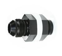 JNJOOD AN6 Male Aluminum Adapter Fuel Tank Fasteners, Fuel Cell Bulkhead Fittings AN6 Aluminum Male Flare Oil Fuel Hose End Adapter Thread 6AN Connector, Rubber Washers, Black