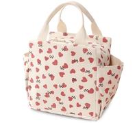 JNJOOD Corduroy Lunch Bag Multi-Purpose Children'S School Cooler Bag Portable Picnic Bag Outing Insulated Bag
