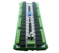 JNJOOD DC 24V 20A Easy to Install DIN Rail Box DIP Switch Setup Parameters 32CH Modbus RTU RS485 Relay Module RYR432D