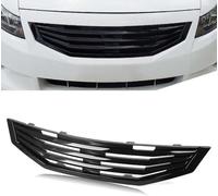 JNLIFT Car Front Bumper Radiator Grille for Accord 2 Door Coupe 2008 2009 2010,ABS Honeycomb Mesh Air Intake Grill,Exterior Styling Replacement Bumper Grille Accessories,B/glossy black