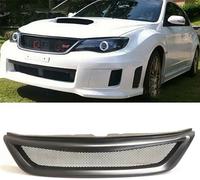 JNLIFT Car Front Bumper Radiator Grille for Subaru Impreza 2011-2014 WRX STI,ABS Honeycomb Mesh Air Intake Grill,Exterior Styling Replacement Bumper Grille Accessories
