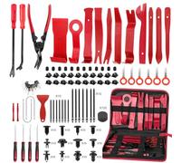 JNLK 352pcs Trim Removal Tool, Pry Tool, Door Panel Removal Tool Kit, Clip Tool, Fasteners Removal Tool with Car Retainer Body Clips, Automotive Hook Set, red