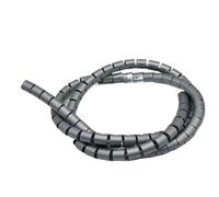 JNMING 1 Meter Spiral Cable Protection Sleeve 8mm to 20mm Diameter Wire Organizer Tube Cables Winding Tube Wrap Protector(Grey,28mm)