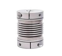 JNMING 1pc D40 L55 Corrugated Coupling Aluminium Alloy Stepper Motor Coupler 3D Printer Shaft Couplings(12x12mm)