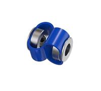 JNMING 1pc Universal Joint Connector D23 L24 CNC 3D Printer Servo Motor 8 Font Encoder Double Loop Coupler Flexible Shaft Coupling(7mm to 7mm)