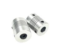 JNMING 2pcs D12L18 Aluminium Flexible Jaw Shaft Coupling 2mm 3mm 4mm 5mm Bore Stepper Motor Coupler Encoders Engraving Machine(4x4mm)