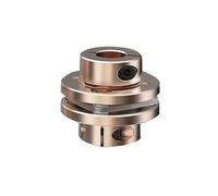 JNMING 40x35mm Flange Shaft Coupling D40 L35 Flexible Coupler Aluminium Diaphragms Universal Joint for 3D Printer Cardan(6mm to 15mm)