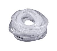 JNMING 6mm to 30mm Cable Sleeve Spiral Winding Plastic Tube Protector for Electrical Wires Cables(OD 4mm x 10 Meters)