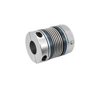 JNMING Bellows Coupling D65 L82 Flexible Motor Shaft Coupling Aluminium High Elasticity Universal Joint 3D Printer Cardan Coupler(23mm to 23mm)