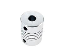 JNMING D15L20 Aluminum Z Axis Flexible Coupling Shaft Stepper Motor Coupler Shaft Coupling(3.17mm to 8mm)