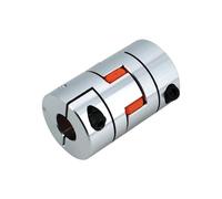 JNMING D40 L50 Coupler 3 Jaws Aluminium Plum Flexible Shaft Coupling 40mm Diameter 50mm Length CNC Stepper Motor Connector(8mm to 12mm)