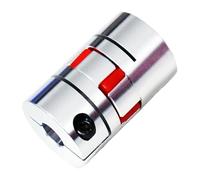 JNMING D40 L65 CNC Flexible Jaw Coupling Shaft Size 8mm 10mm 12mm 14mm 16mm 18mm 20mm 22mm Plum Clamp Coupler(22mm to 22mm)