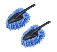 JNNJ 2 Pack Mini Microfiber Cars Dash Duster Brush, Multi-Functional Car Cleaning Brush, Car Interior Exterior Accessories, Cleaning and Washing Tool for Car, Truck, SUV, RV and Motorcycle(Blue)