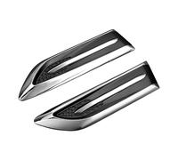 JNNJ 2 Piece Air Flow Fender Side Decoration Cover, Air Flow Intake Scoop Turbo Bonnet Vent Cover Hood, Side Air Vent Cover Decal Decoration, Car Front Exterior Fender Side Vent Styling Covers