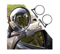 JNNJ 2 Pieces 360° Wide Angle Round Side Car Rear View Mirror, 360° Adjustable Car Front Wheel Blind Spot Mirror, Adjustable Car Side Convex Mirror HD Glass, Auto Front Wheel-Mirror Auxiliary Rear