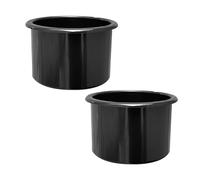 JNNJ 2 Pieces Car Cup Holder, Leakproof Center Console Cup Holder Insert, Recessed Plastic Cup Holder for Car, Center Console Accessories Slot Slip Limit Water Cups Organiser for Car(64x102mm)