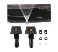JNNJ 2 Pieces Front Windshield Washer Sprayer Nozzle Jet, Universal Auto Wiper Outlet Water Spout Straight Pillar Sprayer Replacement Kit, Universal Windscreen Washer Nozzle Syringes for Most Cars