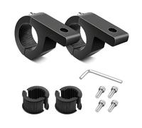 JNNJ 2 Pieces Motorcycle Mounting Bracket, Bull Bar Bracket Clamp, Universal Light Bar Bracket 22-32mm, Headlight Clamp Tube Clamp for Bull Bar, Off-Road, Car, Truck, Boat, Front Guard, Motorbike