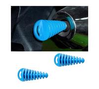 JNNJ 2 Pieces Motorcycle Muffler Exhaust Wash Plug, Exhaust Plugs Wash Stopper Protector Silencer Fits, Waterproof Wash Plug Motorcycle Exhaust Pipe Muffler for Dirt Bike Motorcycle(Blue)