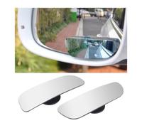 JNNJ 2Pcs Blind Spot Mirror, Car Rear View Mirror Retrofit Mirror, HD Glass and Convex Wide Angle Rearview Mirrors, Blind Spot Mirrors Wide Angle 360° Adjustable Mirrors for Universal Car Truck
