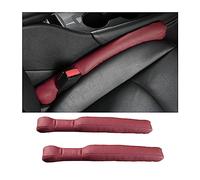 JNNJ 2Pcs Car Seat Gaps Filler, Microfiber Leather Fill The Gap Between Seat and Console, Seat Crevice Blockers Stop Things from Dropping, Universal Accessories Gap Filler for Car Truck(Wine-Red)